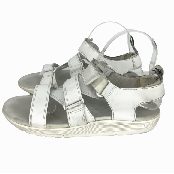 Dr. Martens | Shoes | Dr Martens Redfin White Hydro Leather With Bouncing  Soles Sandals Womens Size 8 | Poshmark